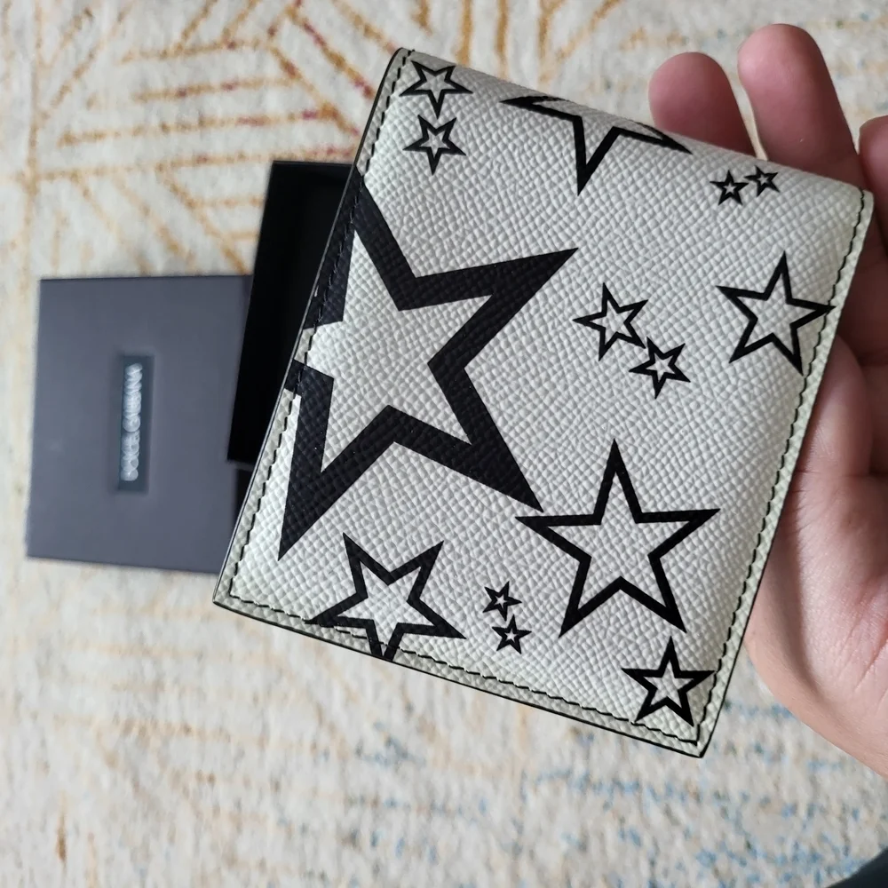 Dolce & Gabbana Black and White Star Wallet